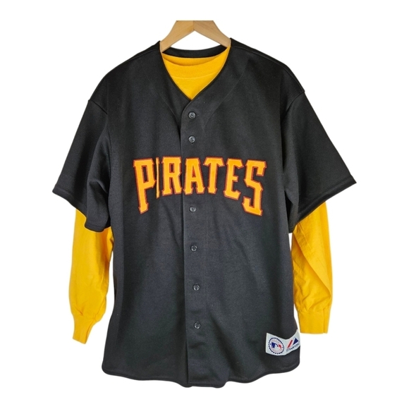 Majestic Other - Pittsburgh Pirates Baseball Jersey with tshirt and hat 38 Jason Bay Size XL​​​